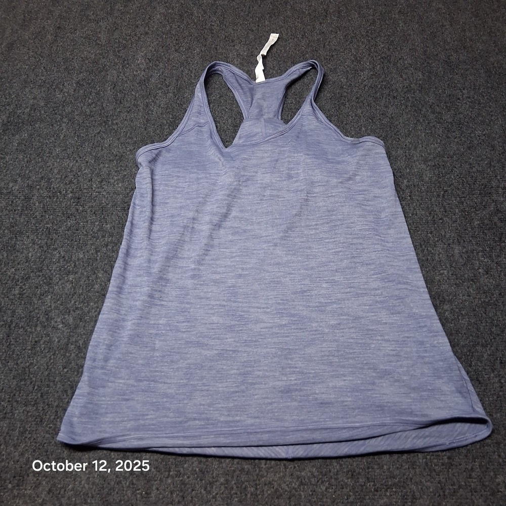 Lululemon Athletica Gym Shirt Size 4 Purple / Blue Tank Top Loose Fit